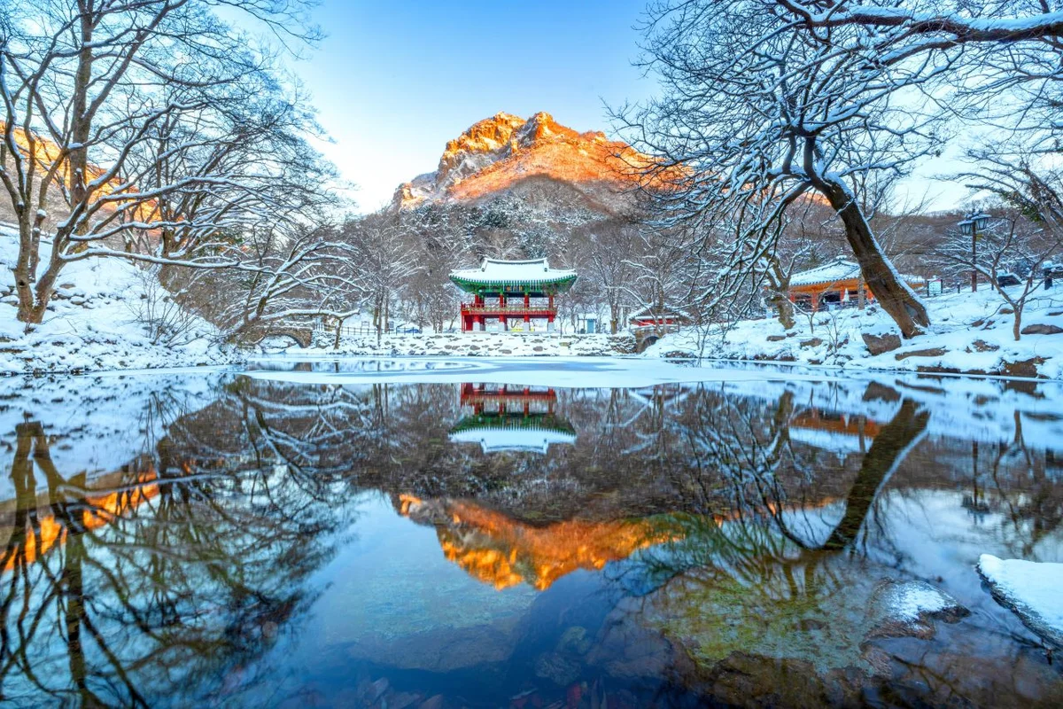 전남 눈 덮인 절, 에디터스 픽 - 전남여행 여행